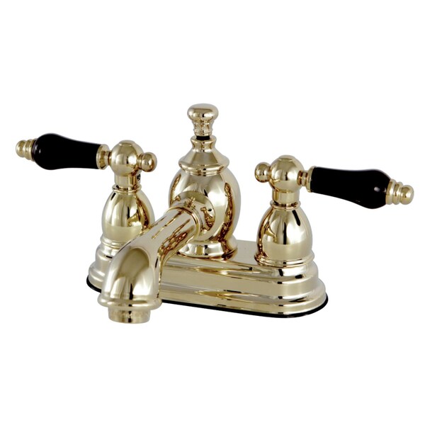 KS7002PKL 4" Centerset Bathroom Faucet, Polished Brass